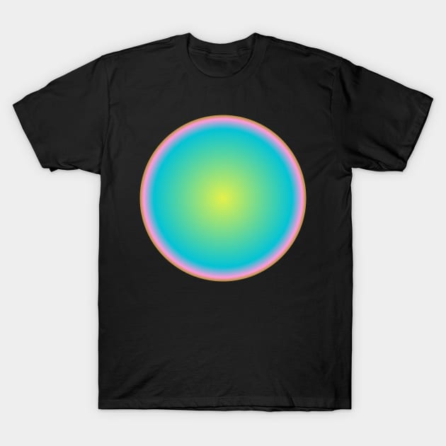 Retro Blue Gradient Eye T-Shirt by ApricotBirch